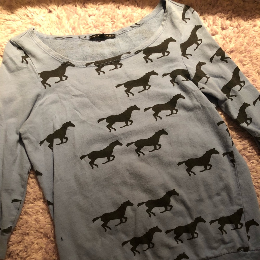 Urban Outfitters Truly Madly Deeply Horse Sweater